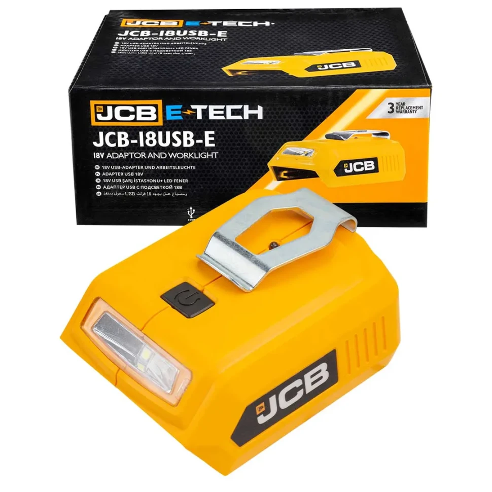 Адаптер-переходник для аккумуляторных батарей 18V  JCB JCB-18USB-E