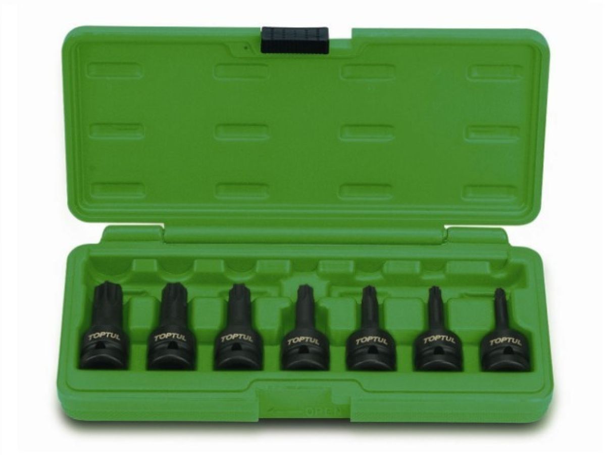 Набор бит TORX под головку 1/2", 7пр, ударных Toptul GDAI0701