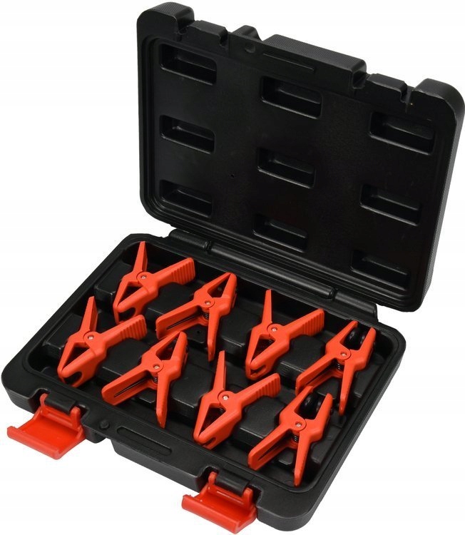 Зажимы пластмассовые для тормозных, топливных, масляных и кондиционерных кабелей (набор  8шт) YATO YT-08391