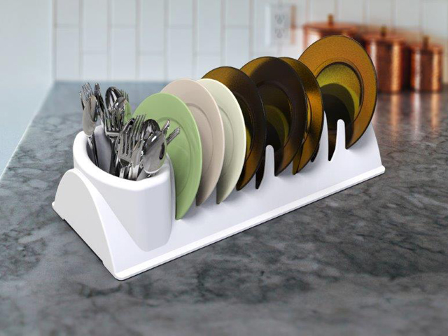 Сушилка для посуды Krita, снежно-белый (341х148х88 mm)  BEROSSI ИК62301000