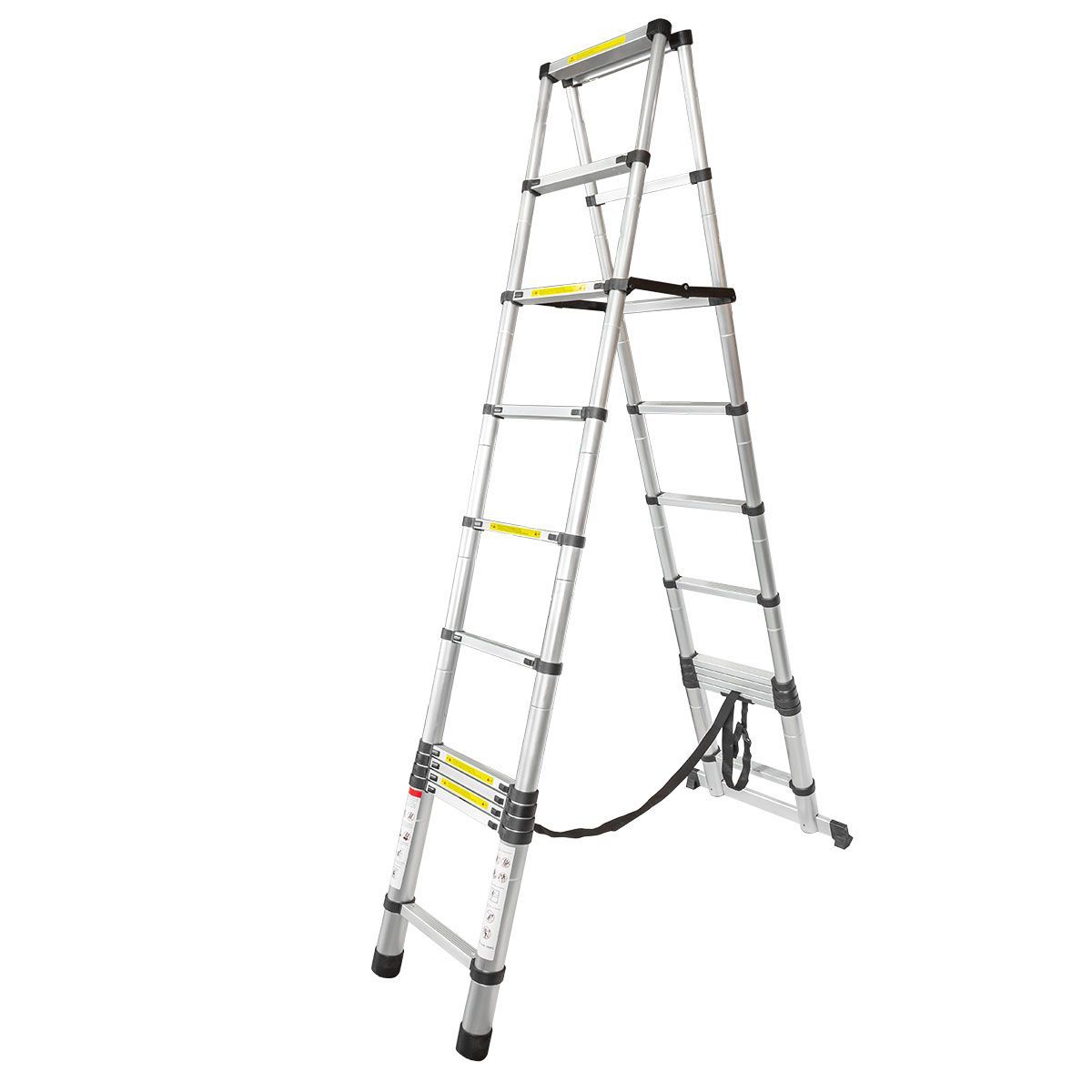 Стремянка телескопическая алюм. бытовая 3.2м (11+11 ступ.) Forsage F-UP320-2