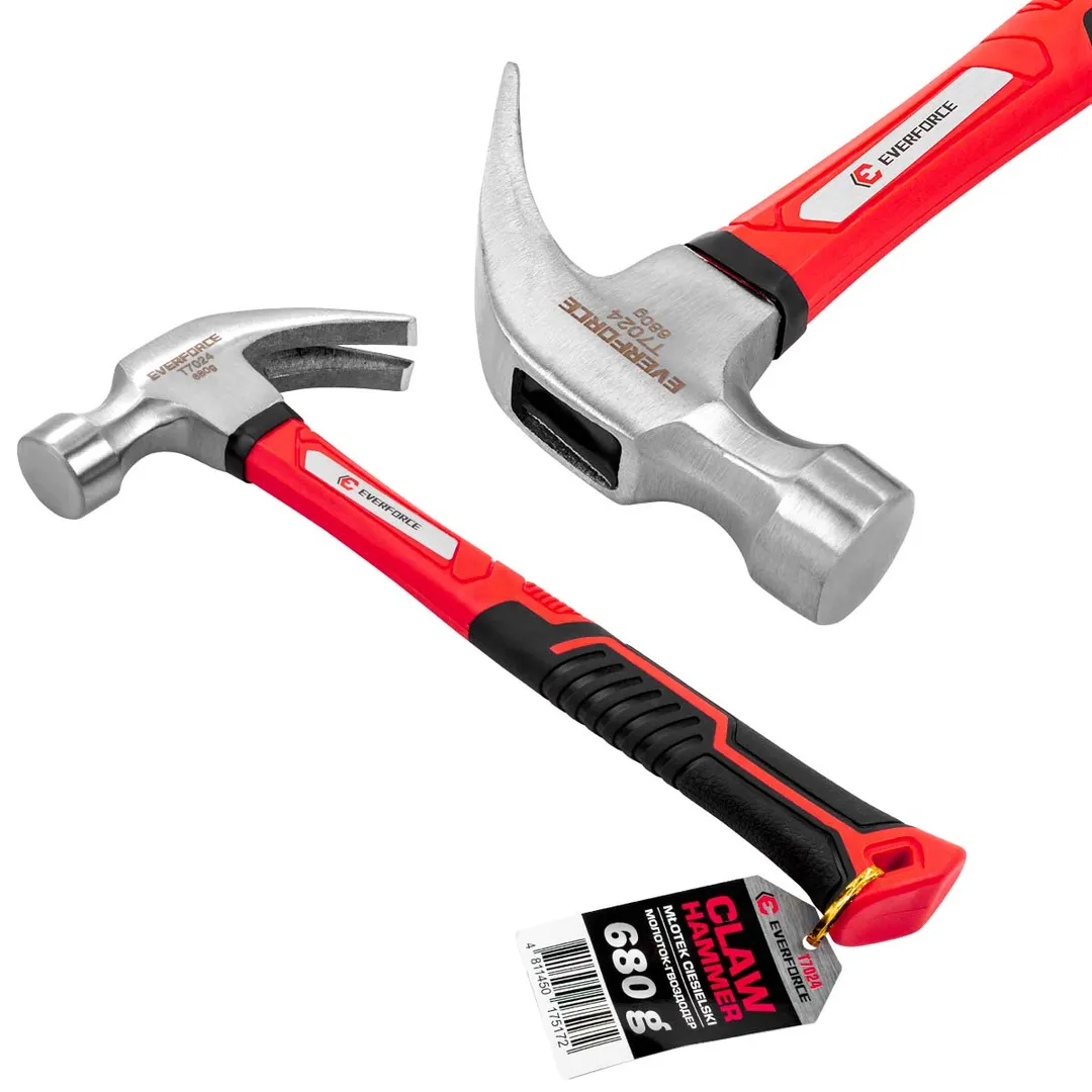 Молоток-гвоздодер 680гр.  EVERFORCE EF-T7024