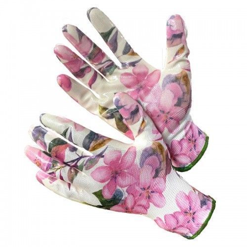 Перчатки нейлоновые с нитриловым покрытием (размер 9 (L))  Fiesta PINKY  GWARD N4001-Pinky-L