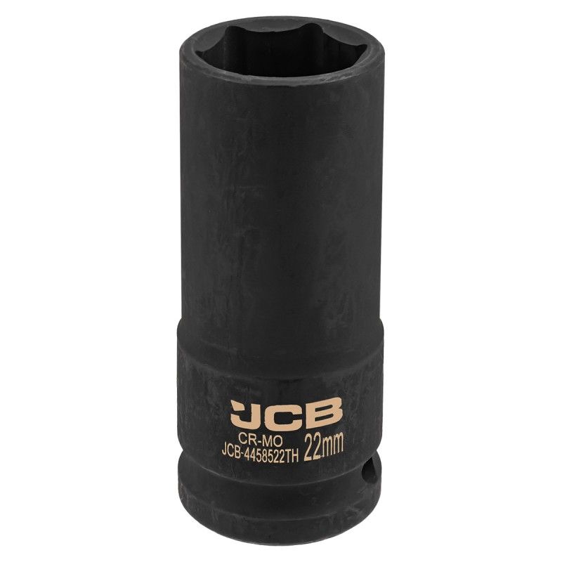 Головка ударная глубокая тонкостенная 1/2", 22мм (6гр.) JCB JCB-4458522ТН