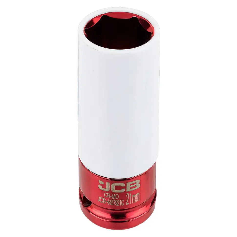 Головка ударная глубокая для литых дисков с защитным кожухом  21мм, 1/2" JCB JCB-4457921C