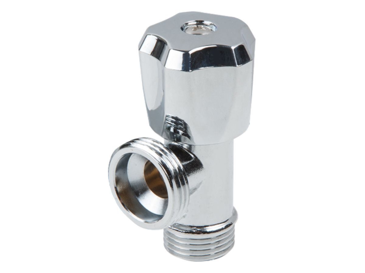 Кран вентильный 1/2"х3/4" для стиральной машины хром. AV Engineering AVE2263412