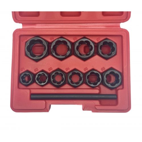 Головки под сорванные грани 10-19мм. 3/8" (набор 11пр.) 42CrMo H-D HD-0603