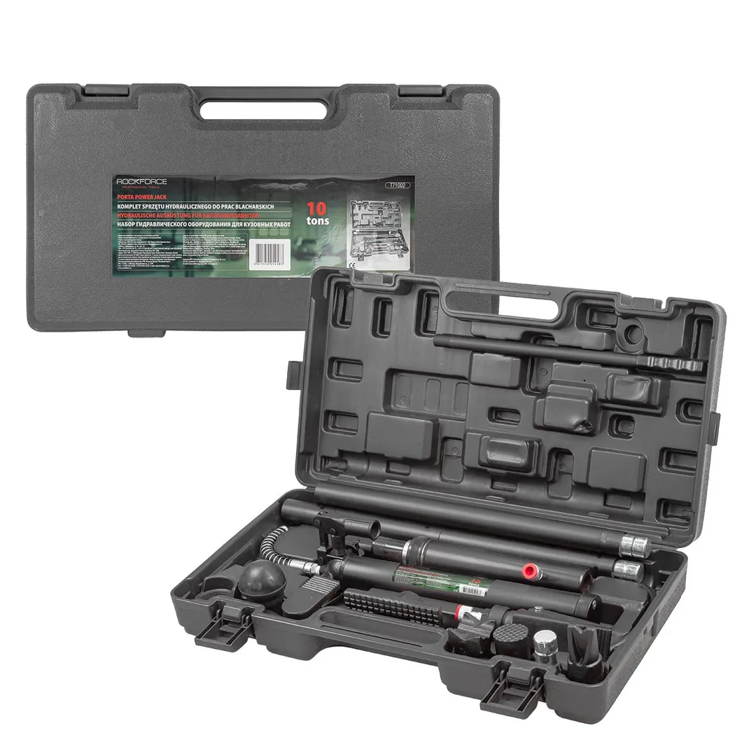 Набор гидравлического оборудования для кузовных работ, 10т Rock FORCE RF-T71002
