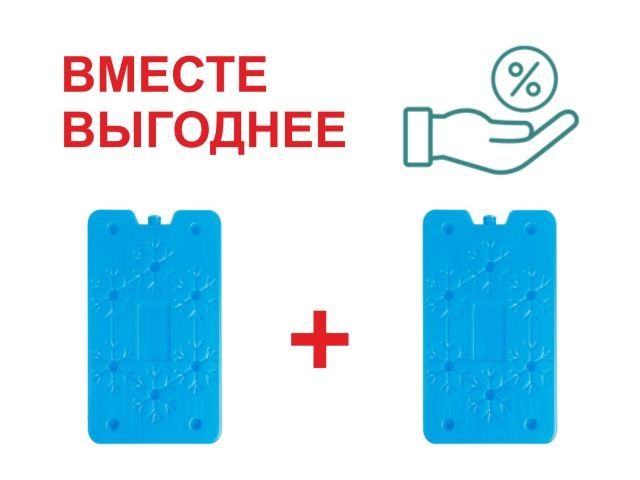 Аккумулятор холода (хладоэлемент), 2 шт,  400 г. х2, ARIZONE (Комплект из 2х штук) ARIZONE 47-200002К