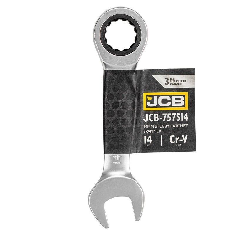 Ключ трещоточный короткий 14мм - JCB JCB-757S14