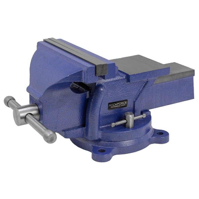 Тиски стальные поворотные с наковальней  8"-200мм RockFORCE ...Rock FORCE RF-6540208W