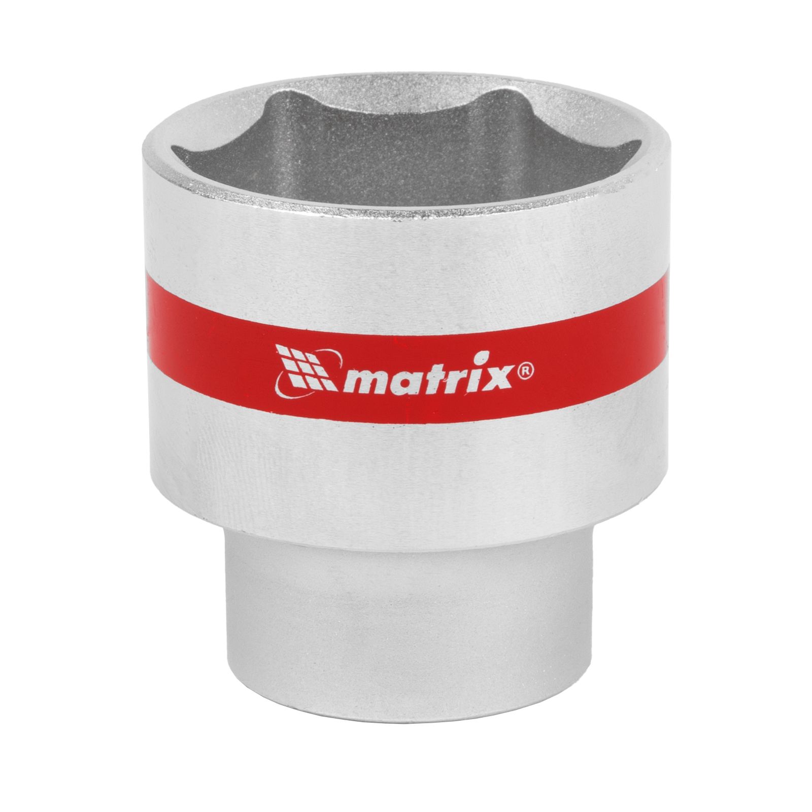 Головка торцевая, 32 mm, 6-гранная, CrV, под квадрат 1/2", хромированная Matrix 13132