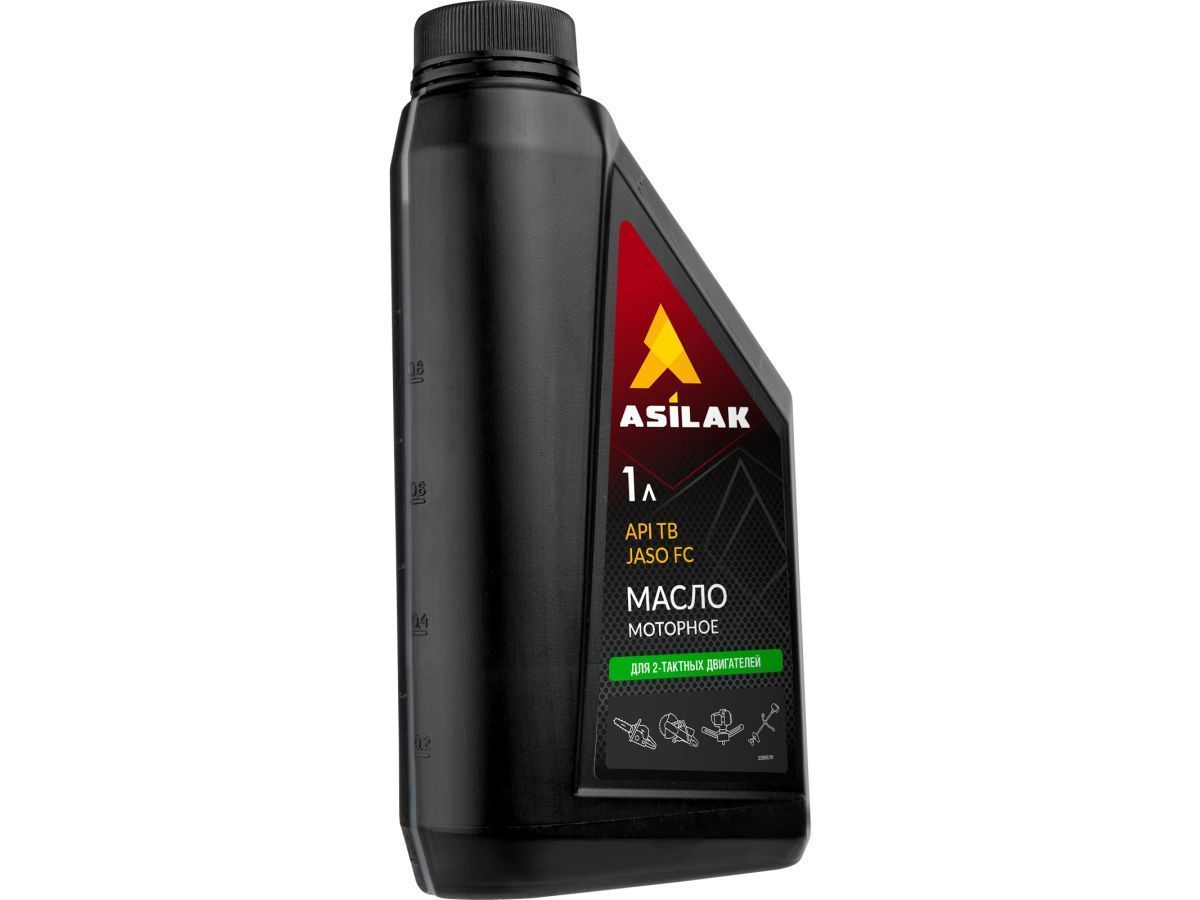 Масло моторное 2-х тактное 1 л ( JASO FC,  API TB,) ASILAK ASX5010-3