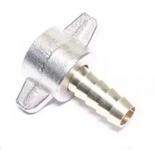 Штуцер барашек (гайка 3/8") для шланга подкачки 8 mm (латунь) H-D HD-0838