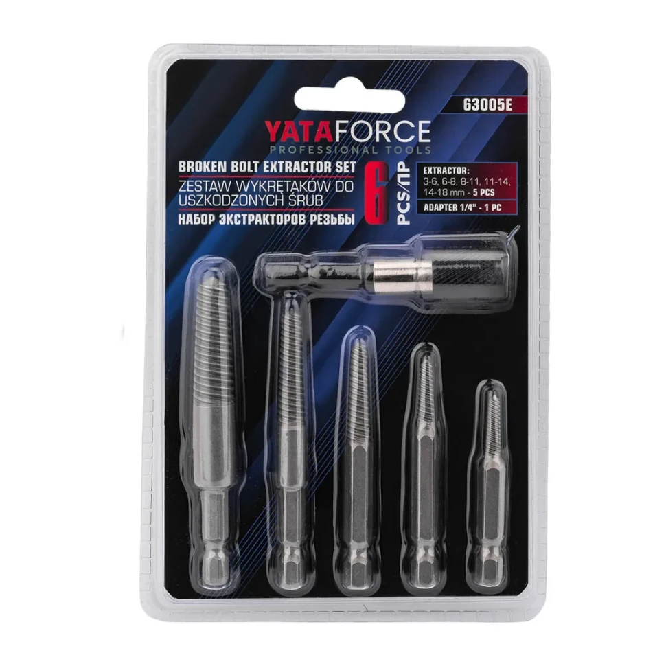 Набор экстракторов резьбы 6пр.  YATAFORCE YF-63005E