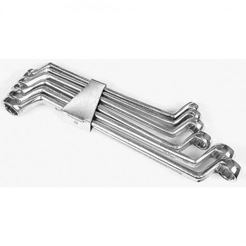 Ключи накидные изогнутые 6-17mm (набор 6шт) VOREL 52560