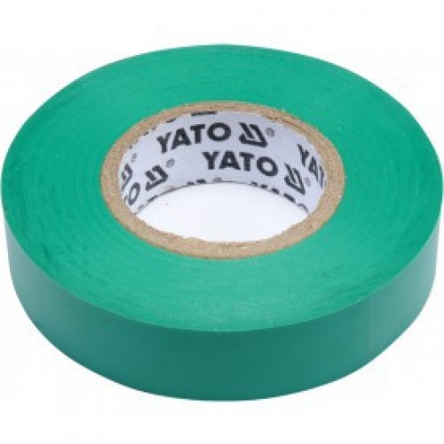 Изолента ПВХ зеленая 15mm х 20м х 0.13mm  YATO YT-81595