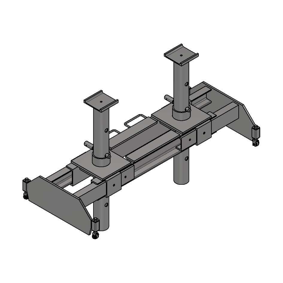 Опорная система для вывешивания передних осей грузового автомобиля 180 мм  ...Гамматест GTM5011