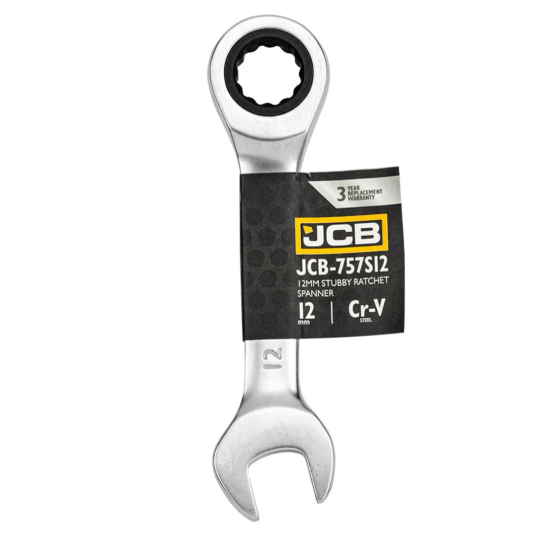 Ключ трещоточный короткий 12мм - JCB JCB-757S12