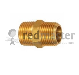Штуцер латунный с наружными резьбами 1/2" X 3/8" Forsage F ...