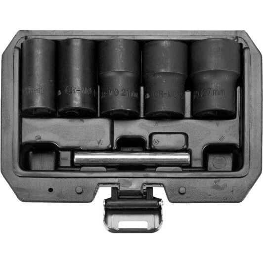 Головки для скрученных гаек 17-27мм. 1/2" (набор 6пр.)  YATO YT-06032