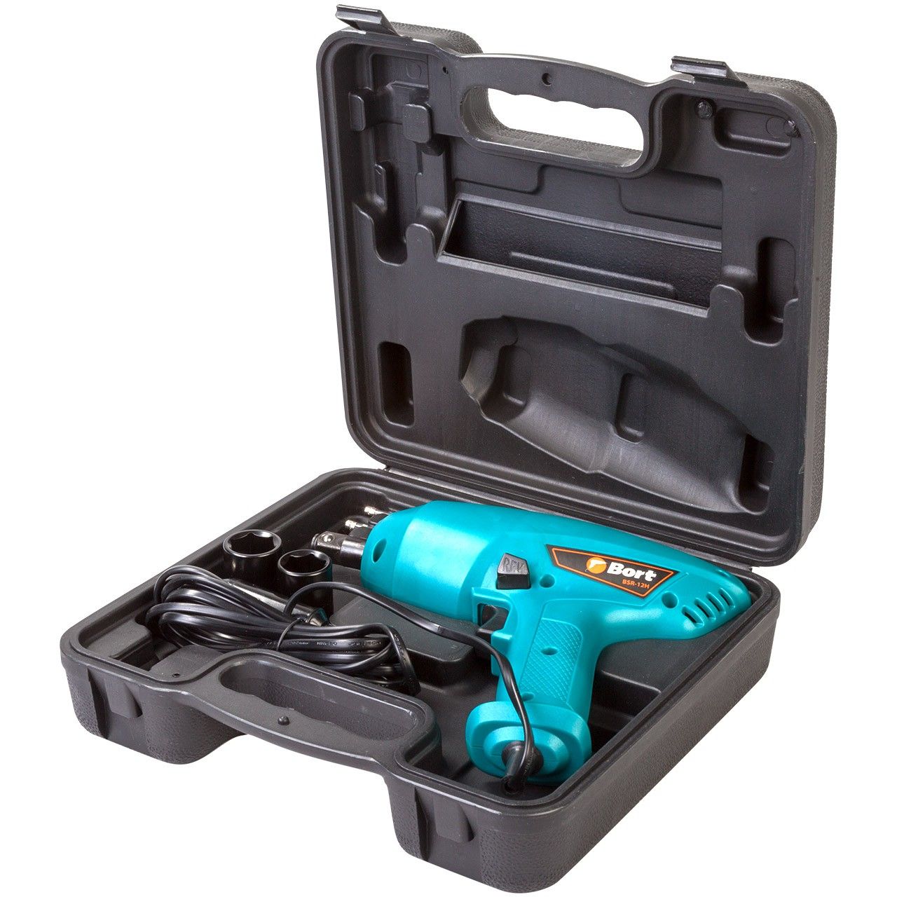 Гайковерт проводной автомобильный 1/2", 350Нм, 12В, Bort BSR-12H