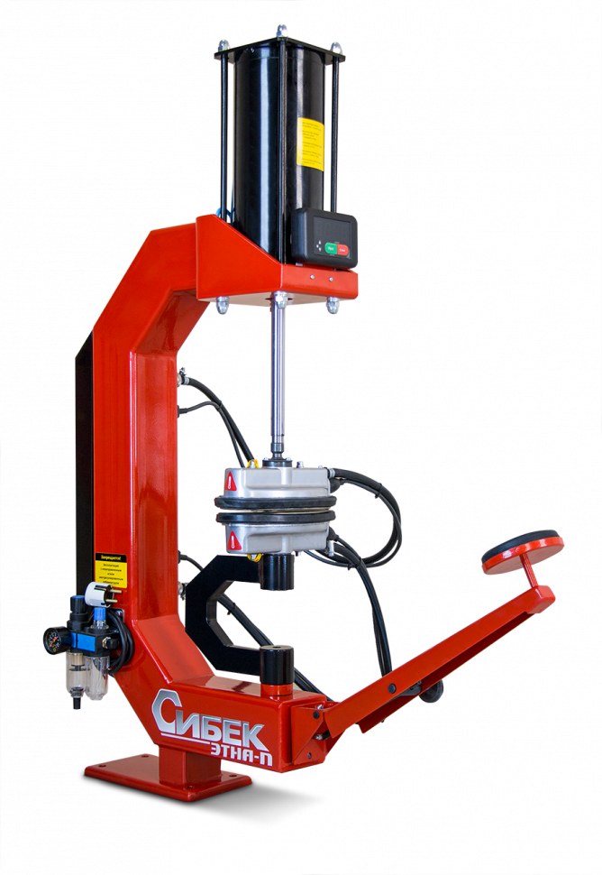 Этна П Электрический вулканизатор (220В, 1200Вт с двумя нагр. элементами t=145ºС, таймером, скобой, лапой поддержки и пневмоприводо Сибек ВЭП3.000.000-14СБ