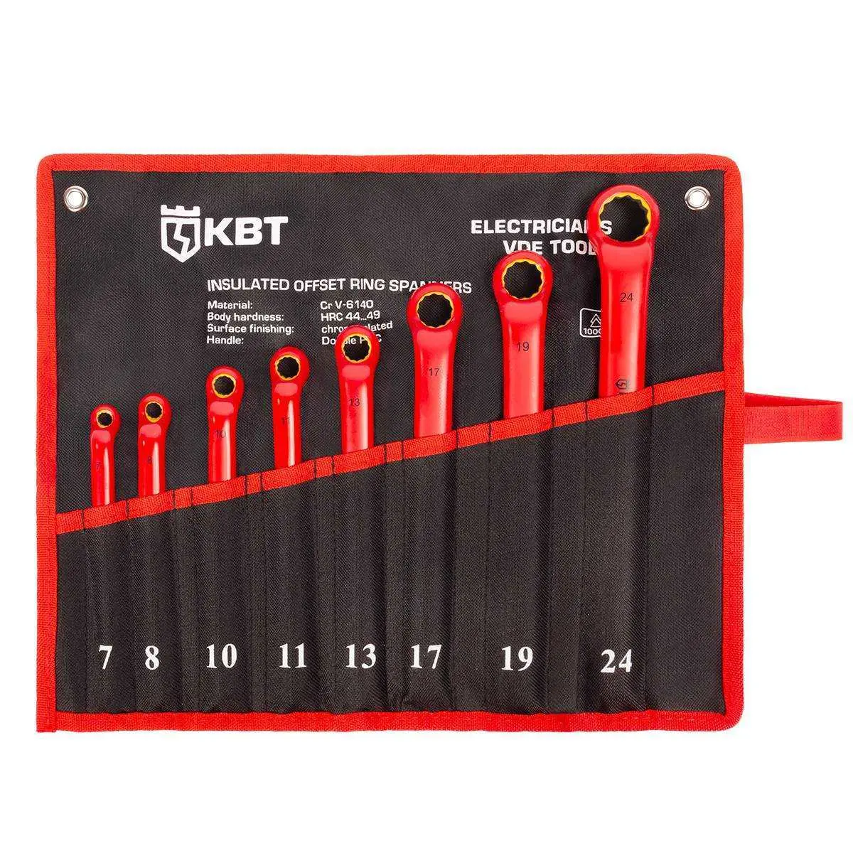 Набор диэлектрических накидных ключей НИИ-25 серия ЭКСПЕРТ КВТ 89751