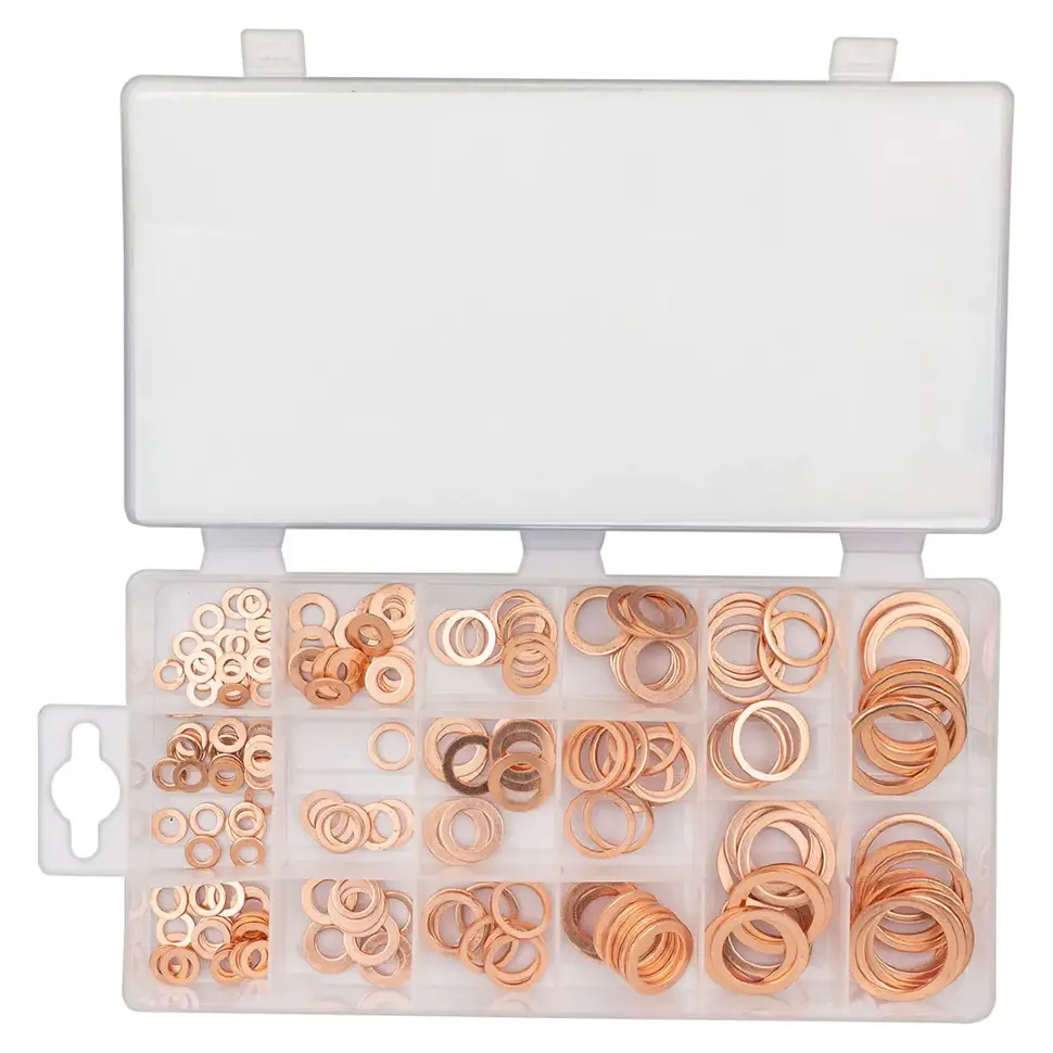 Шайбы медные, набор 220пр. RockFORCE RF-068721