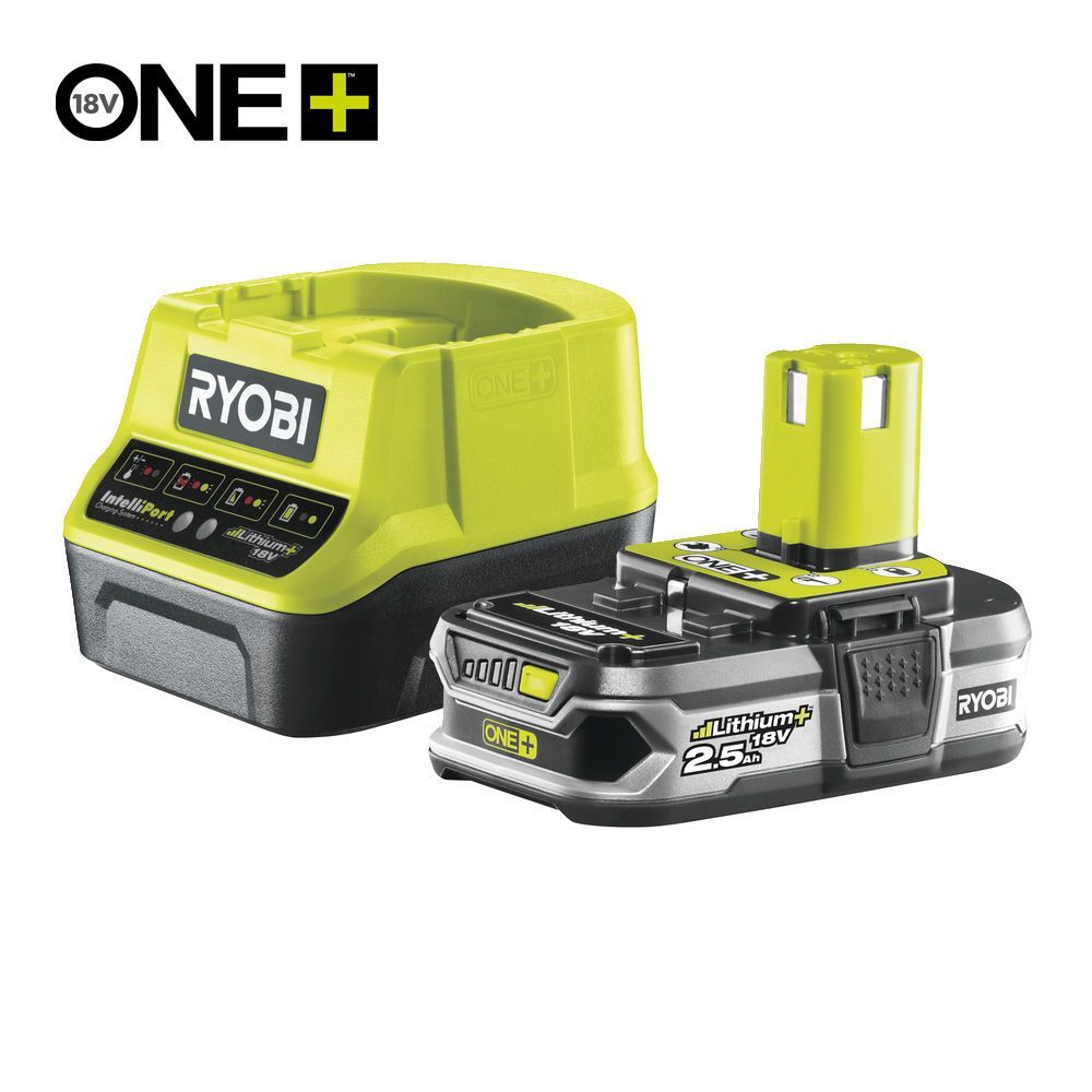 ONE + / Аккумулятор 18В, 2.5А/ч, с зарядным устройством 2.0А, RYOBI RC18120-125