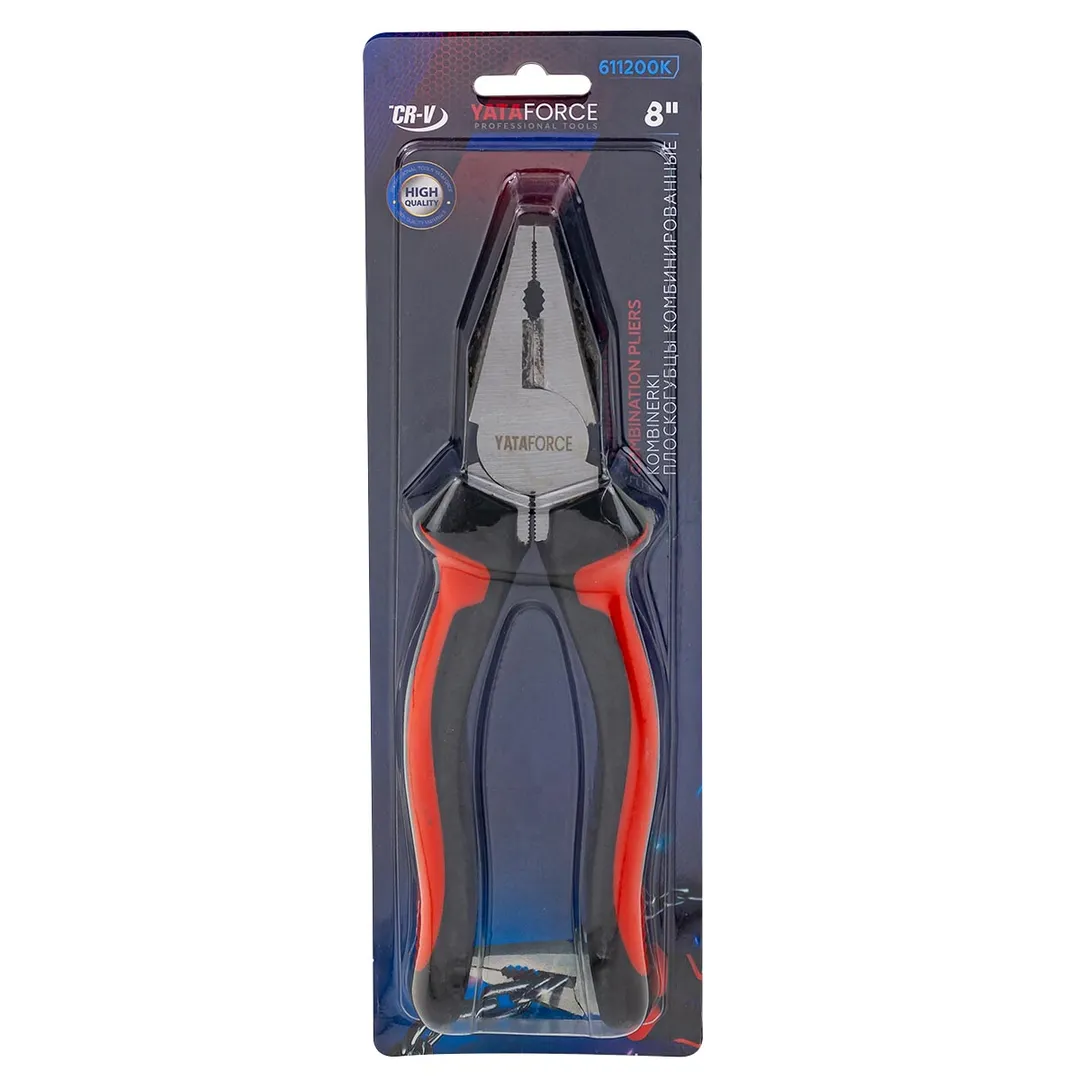 Плоскогубцы комбинированные 8"  YATAFORCE YF-611200K