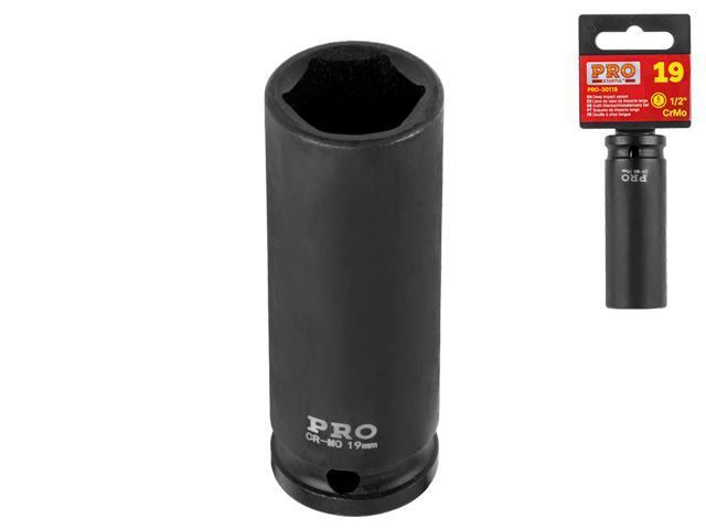 Головка ударная 1/2" 19mm 6гр. глубокая PRO STARTUL PRO-30119
