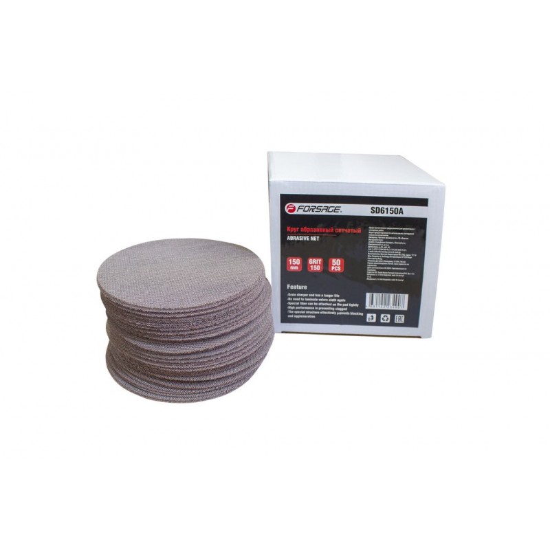 Круг абразивный сетчатый 125 мм. (Grit 240)(к-т 50 шт) Forsage F-SD5240A