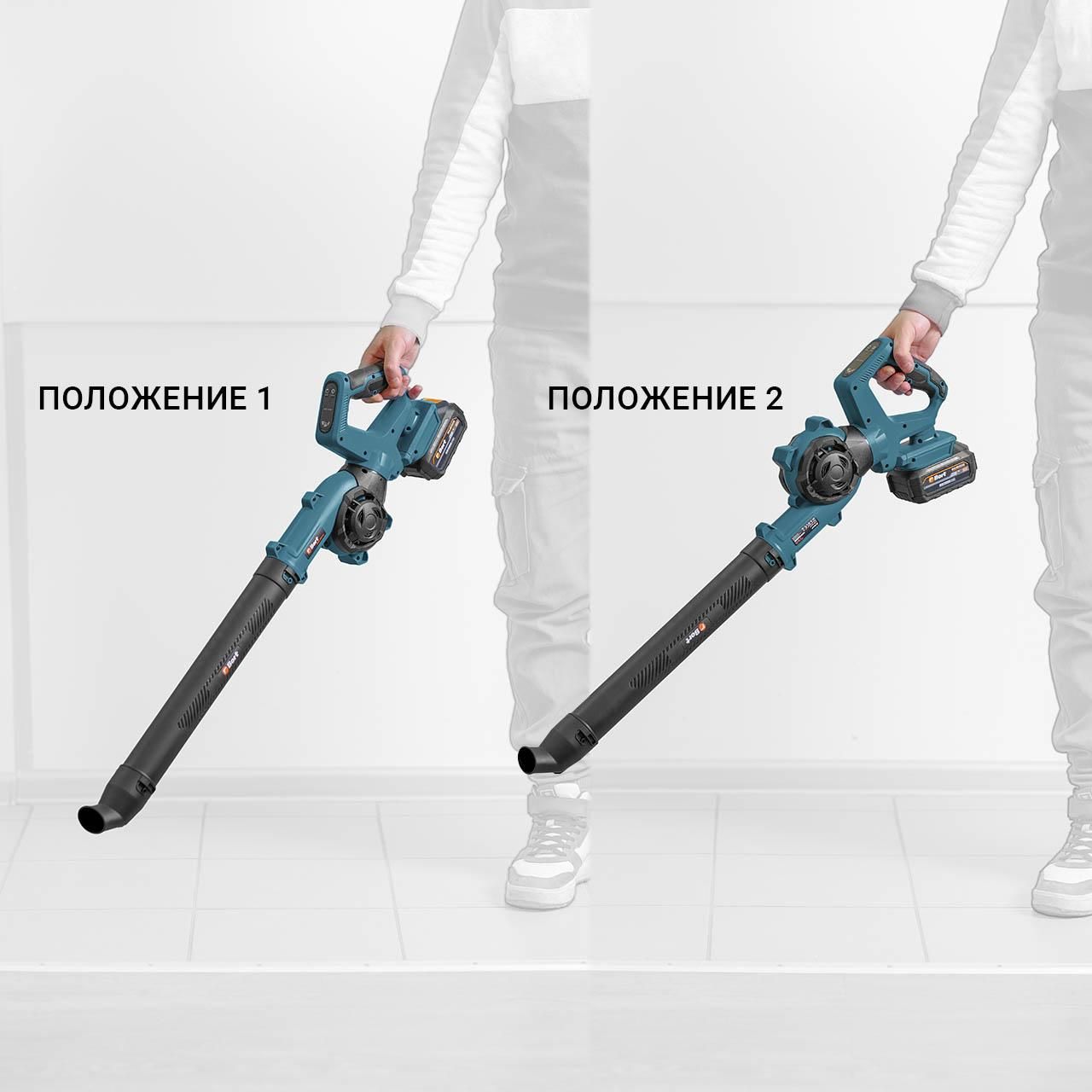 Воздуходувка-пылесос аккумуляторная ,18В, БЕЗ АКБ ,21000 об.мин,Bort BSS-21U-Li