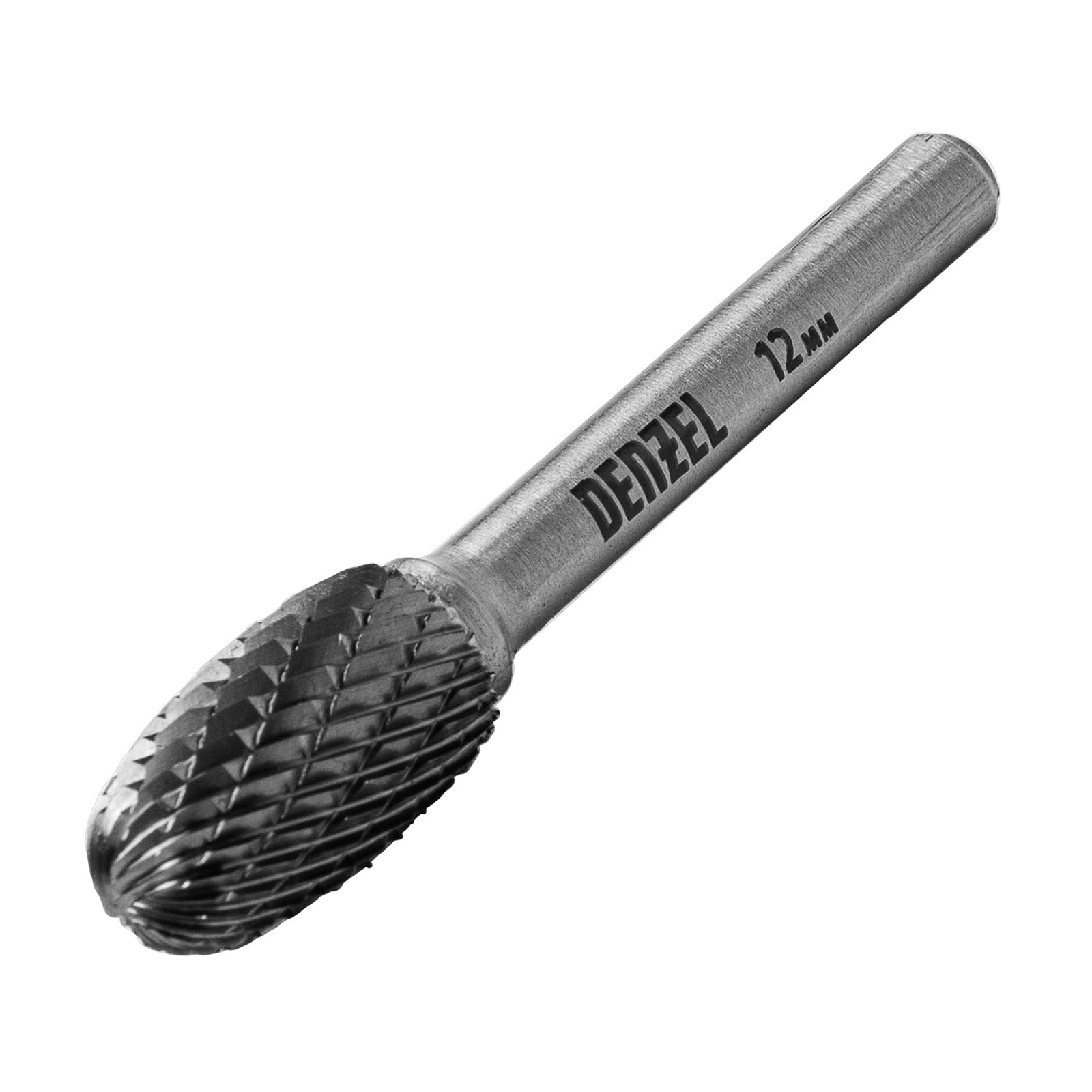 Борфреза по металлу твердосплавная, овальная, тип-E, 12 mm DENZEL 72038