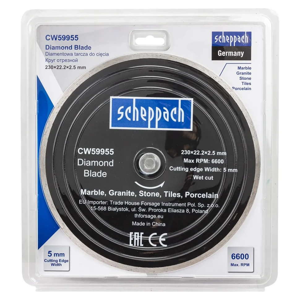 Круг отрезной 230*22,2*2,5мм  Scheppach Sch-CW59955