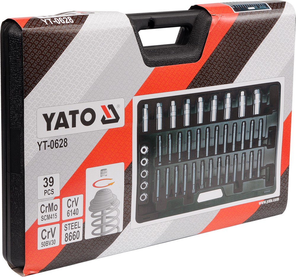 Ключи для крепления амортизаторов (набор 39пр.) YATO YT-0628