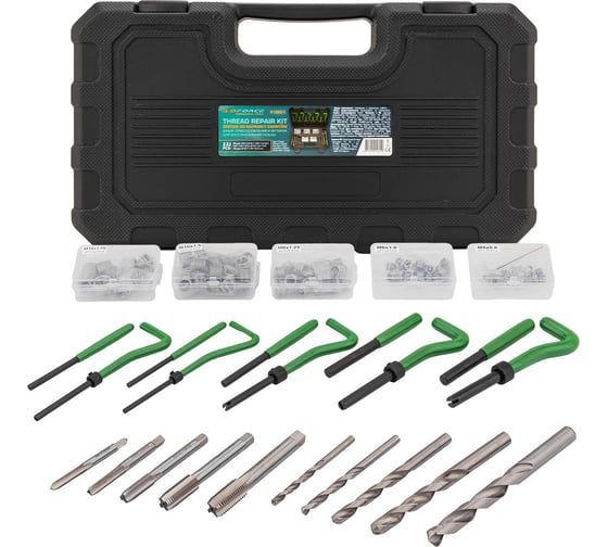 Набор приспособлений и футорок для восстановления резьбы 131пр. ILOforce IF-9131U1