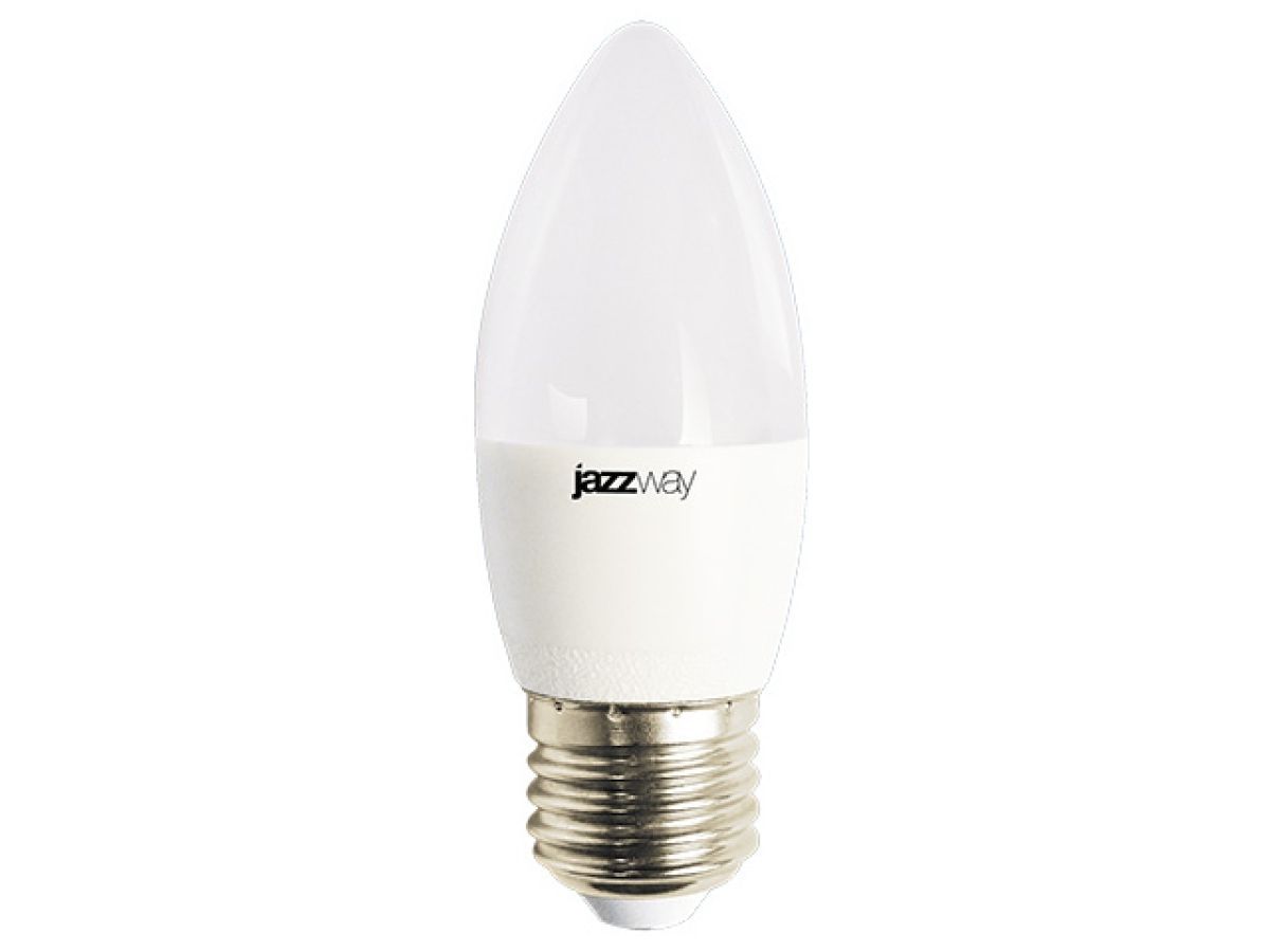 Лампа светодиодная C37 СВЕЧА 8Вт PLED-LX 220-240В Е27 4000К JAZZWAY 5025288
