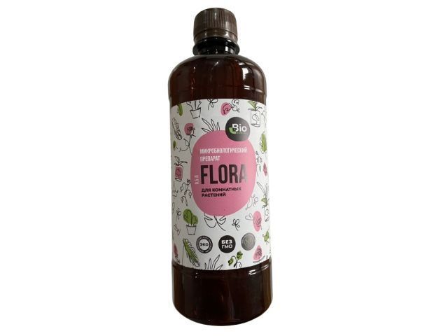 Препарат микробиологический для комнатных растений FLORA 0,5л  ...BIO-PROBIOTIC 4810699000153