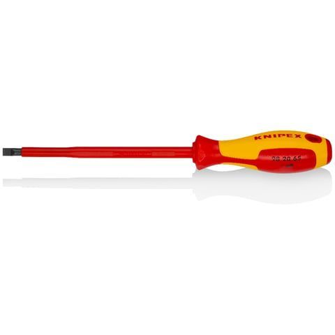 Отвертка SL6.5x1.2 шлицевая VDE 1000V, длина стержня 150 мм, L-262 мм  KNIPEX 982065