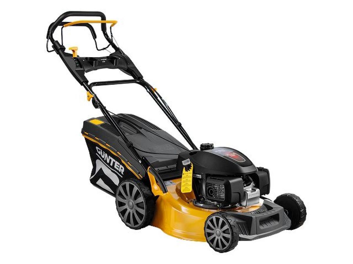 Газонокосилка бензиновая LMB-482 SV самоходная (4.2 л.с.(HONDA), шир. 48 см, самоходная (вариатор), мульчир., стальн. корпус, травосборник 70 л GUNTER GU2410-1