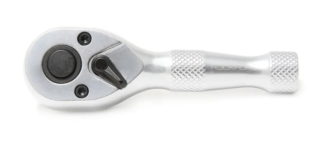 Трещотка реверсивная короткая с накаткой 1/2''(L-135мм 72зуб) RockFORCE RF-802426