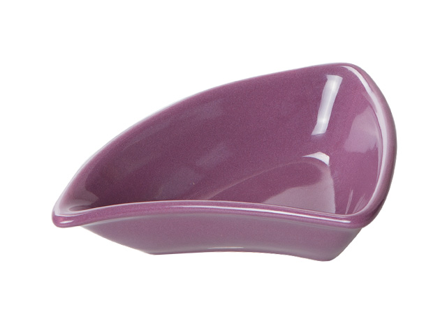 Салатник керамический, 160 mm, треугольный, серия Бурса, фиолетовый  ...PERFECTO LINEA 18-172498