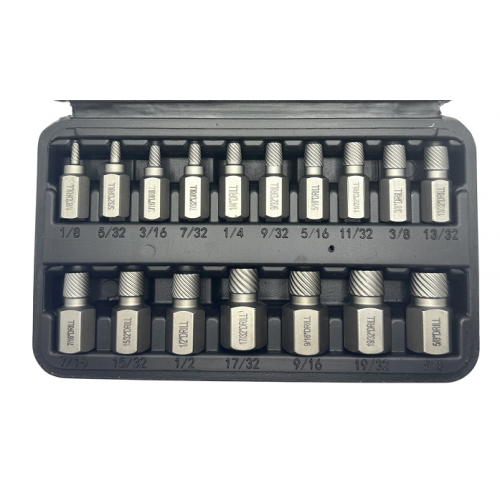 Экстракторы для шпилек 1/8"-5/8", набор 17пр., 42CrMo  H-D HD-05894