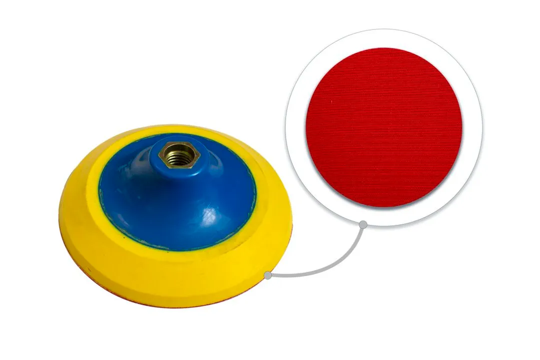Тарелка опорная с Velcro фиксацией для УШМ (125мм, М14)  Forsage F-PSD125P