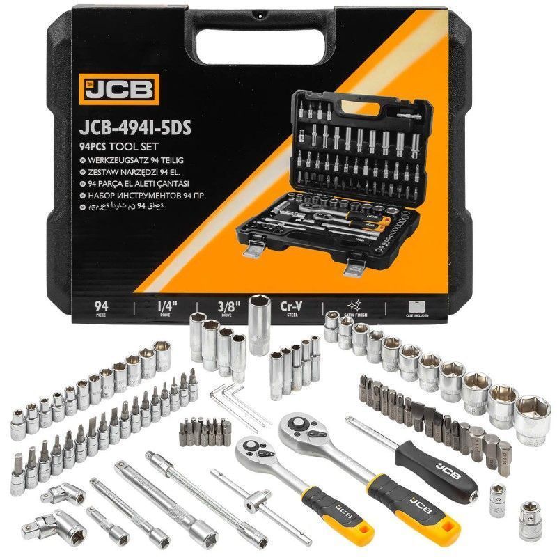 Набор инструментов 94 пр. 1/4", 3/8" (6гр)  JCB JCB-4941-5DS