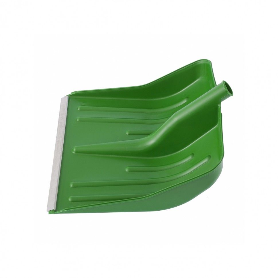 Лопата для уборки снега пластиковая, зеленая, 420х425 мм, без черенка  ...Сибртех 61619