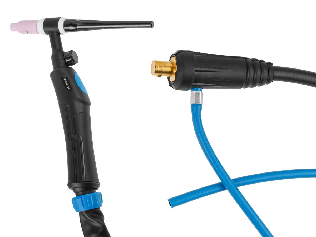 Горелка сварочная TIG WGT-17V (4м, 150А, разъем 35-50, вентиль) SOLARIS SL5715-4