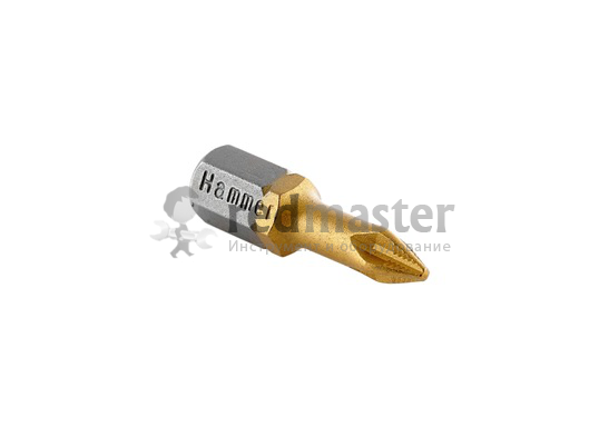 Бита Hammer Flex 203-123 PB PZ-2 25mm (1pc)  TIN, 1шт. Hammer 203-123